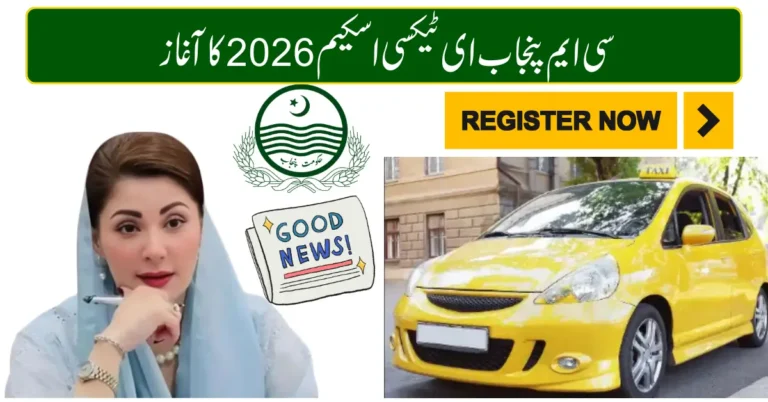 CM Punjab E-Taxi Scheme